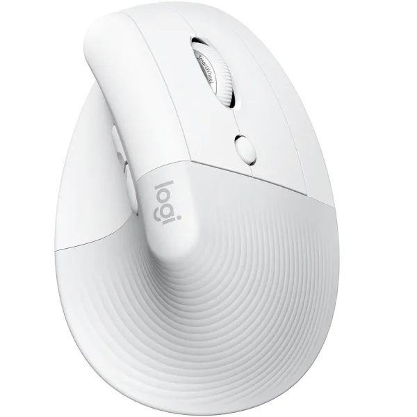 LOGITECH LIFT VERTICAL ERGONOMIC MOUSE - MOUSE INALÁMBRICO VERTICAL, 4000 DPI, 6 BOTONES, USB, OFF-WHITE