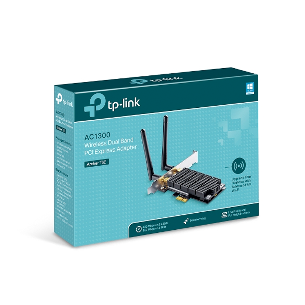 ARCHERT6E.png ADAPTADOR PCI EXPRESS INALÁMBRICO DE DOBLE BANDA TP-LINK AC1300 - Image 1
