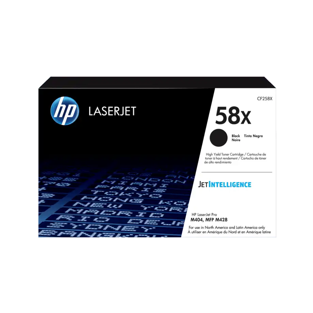 CF258XC.png HP 58X BLACK HIGH YIELD TONER CARTRIDGE - Image 1