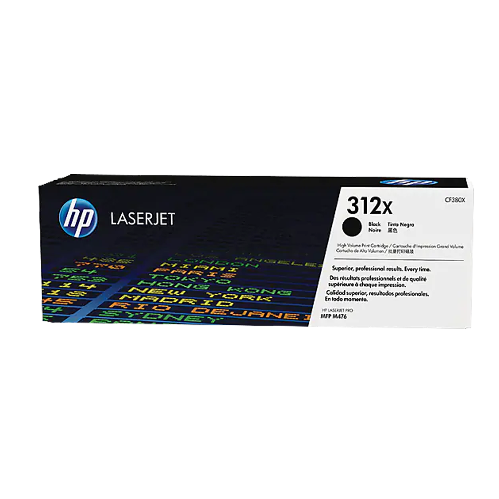 CF380XC.png HP 312X HIGH YIELD BLACK LASERJET TONER CARTRIDGE - Image 1