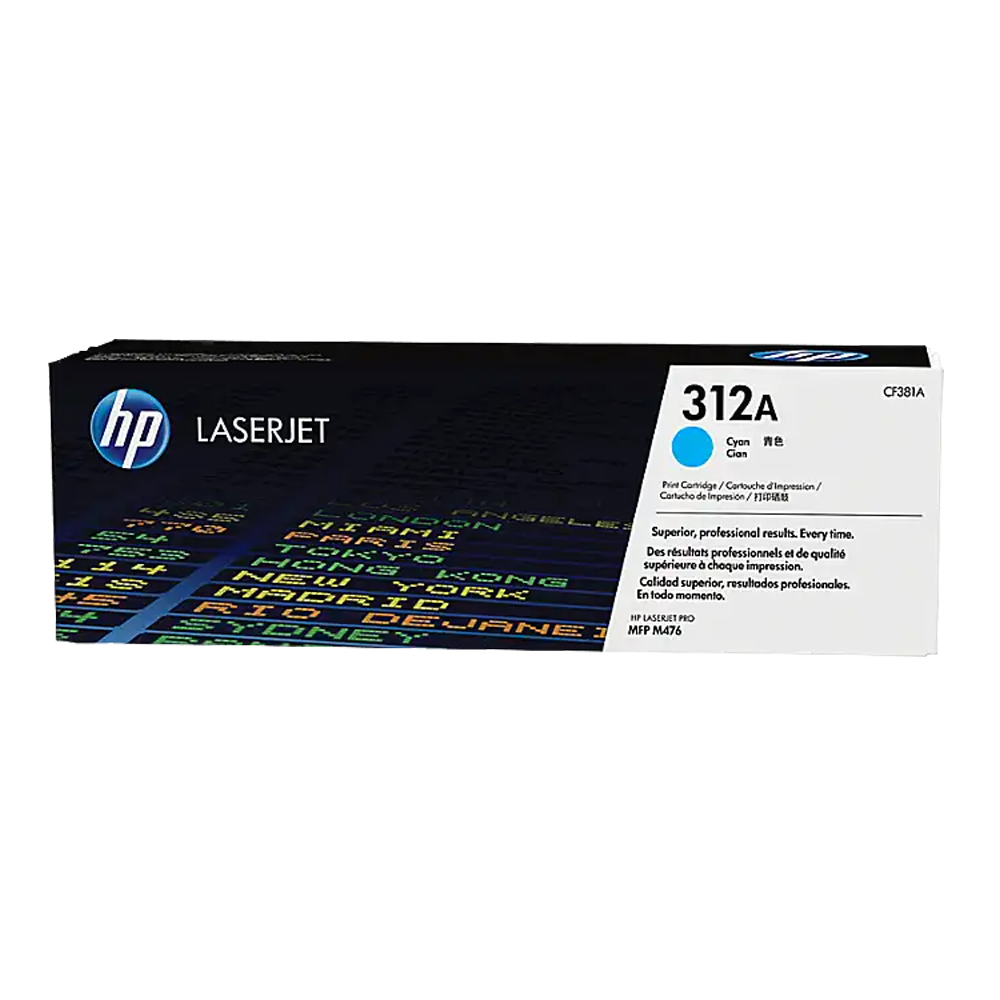 CF381A.png HP 312A CYAN ORIGINAL LASERJET TONER CARTRIDGE - Image 1
