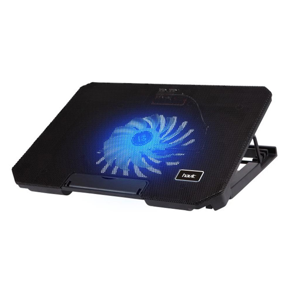 HV-F2030.png HAVIT HV-F2030 - LAPTOP COOLER UP TO 17", 1X BLUE LED FAN, 2X USB - Image 1