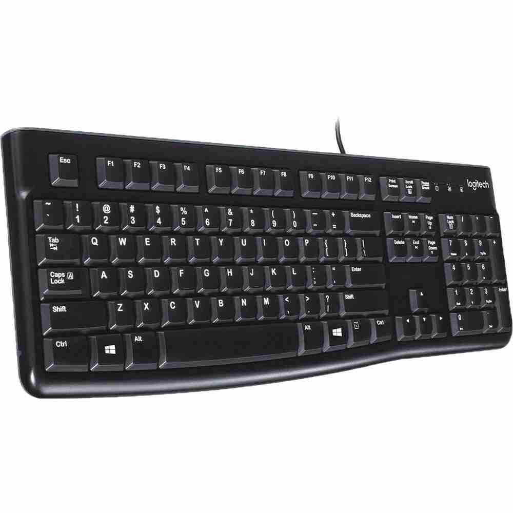 Logitech_920_002478_Keyboard_K120_883073.jpg Teclado USB estándar para computadora Logitech K120 negro - Image 1